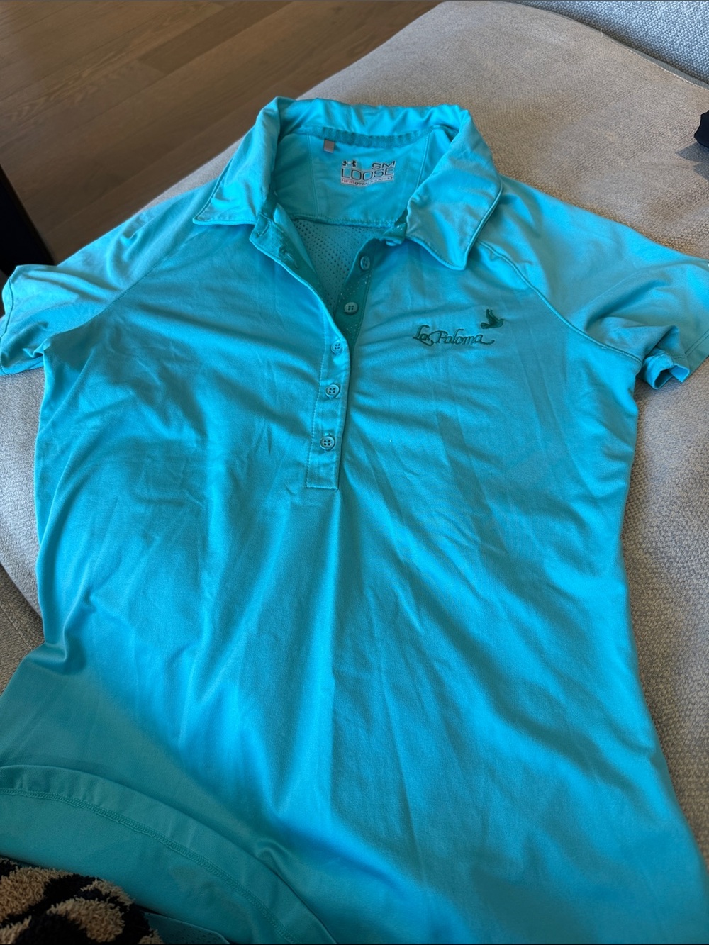Under Armour Turquoise Polo Golf Top